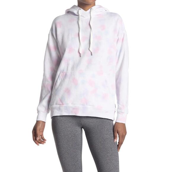 90 Degree By Reflex Tops - 90 DEGREE Cotton Candy Tie Dye Brushed Knit Women’s Pullover Hoodie Size S
